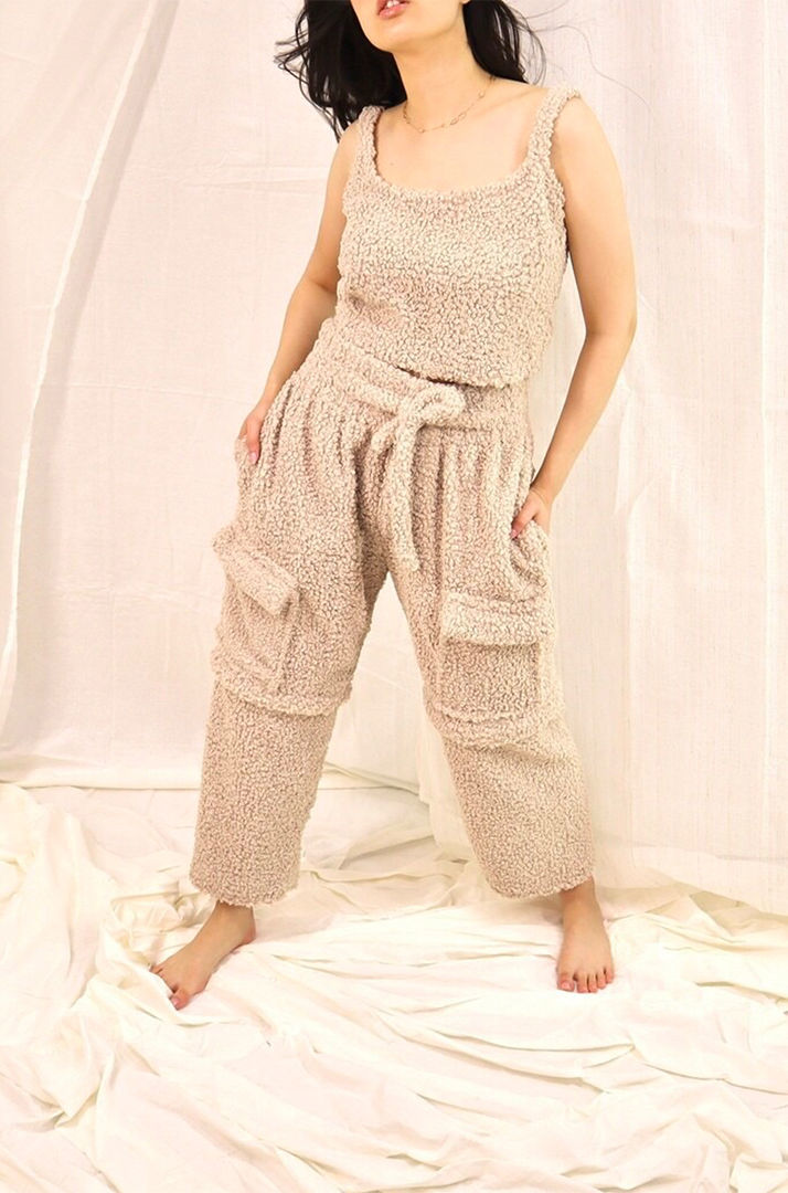 Picture of 2222 collection B Loungewear set-Ecru