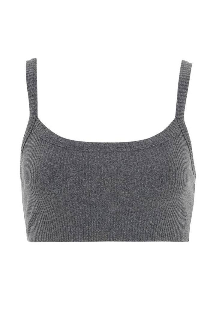 Picture of Ribbed Bralette 2.0- Heather Grey