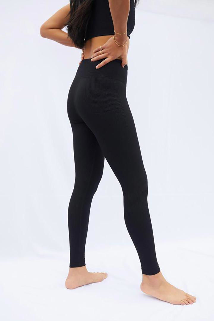Picture of Ribbed High High Legging-Black