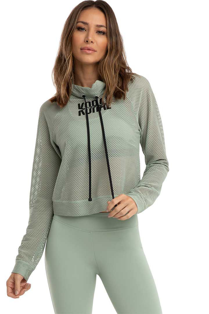 Picture of Pump Open Mesh Pullover- Green Sage