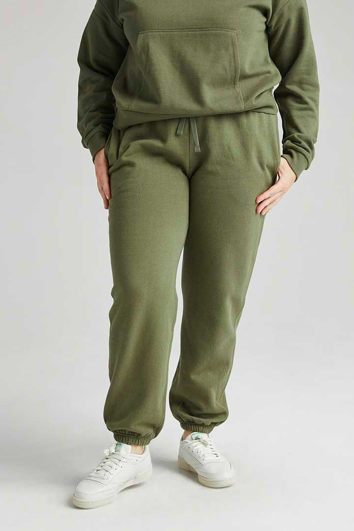Picture of Recycled Fleece Classic Sweatpant- Olive Army