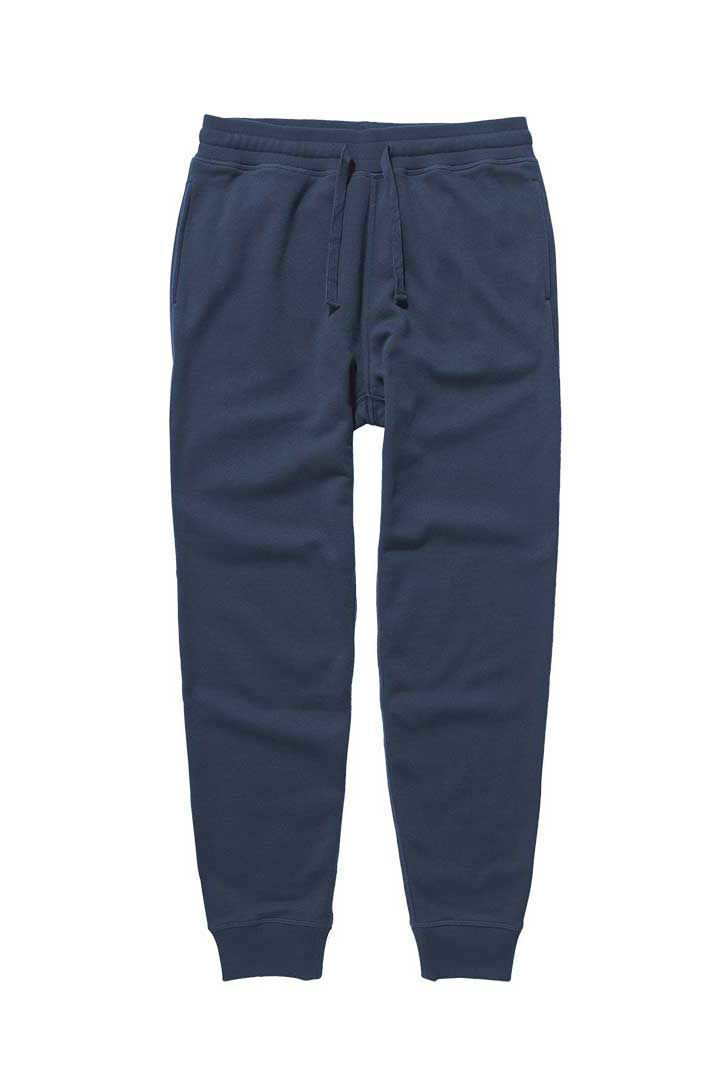 Picture of Recycled Fleece Tapered Sweatpant-Blue Night