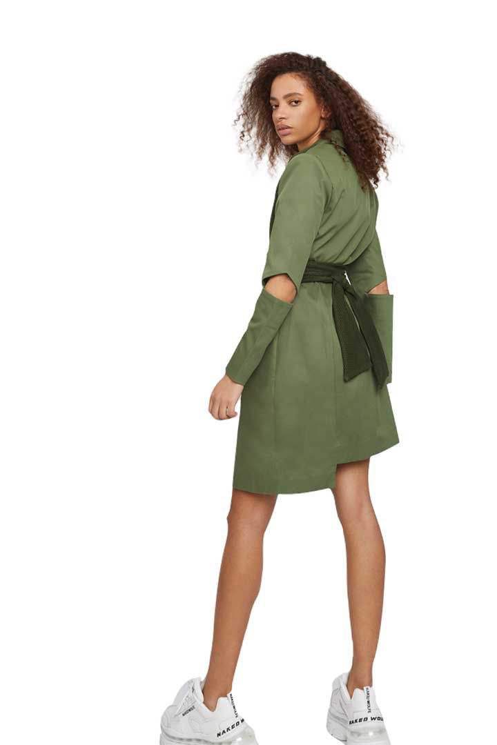 صورة The "Back - Up" Dress -Military Green