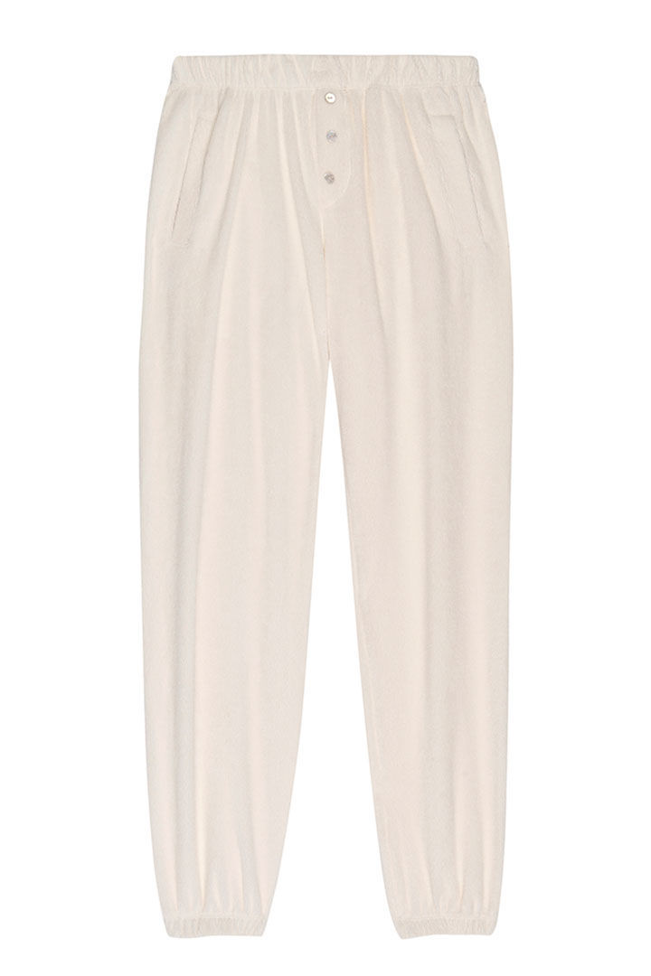 Picture of Terry Henley Sweat Pant-Creme