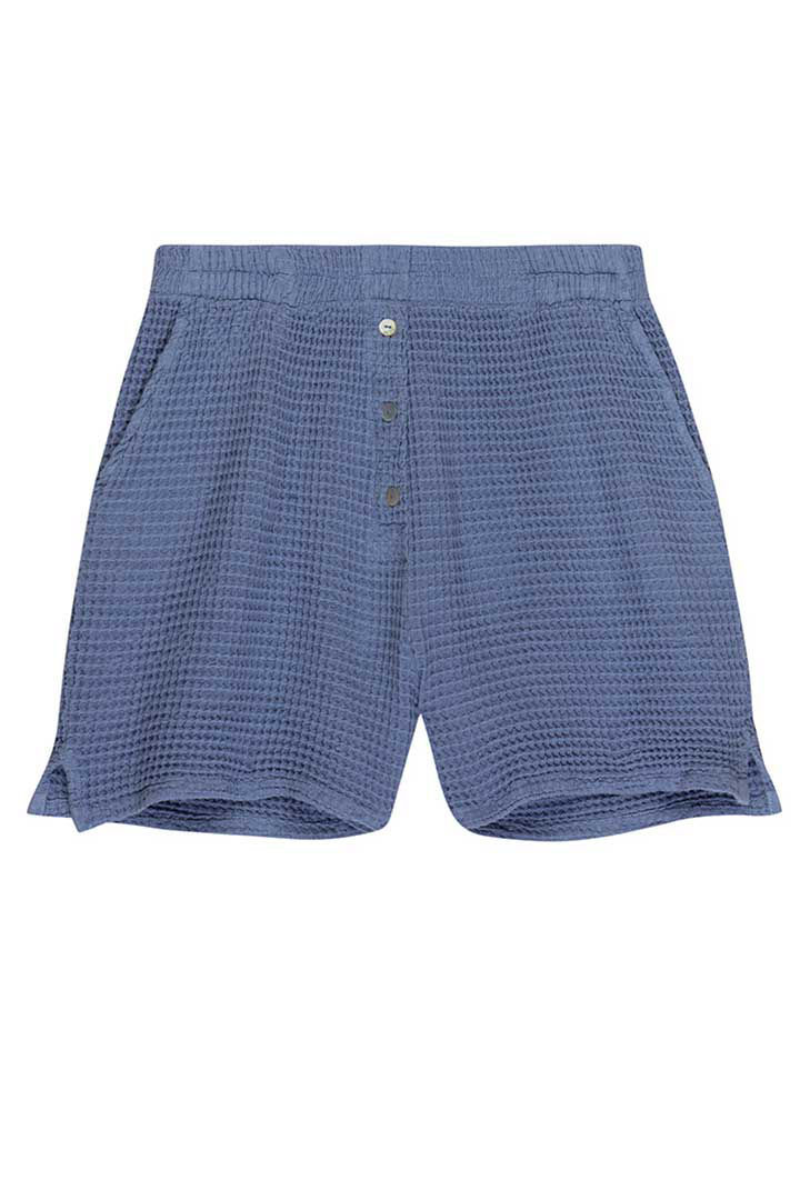 Picture of Waffle Henley Short-Blue