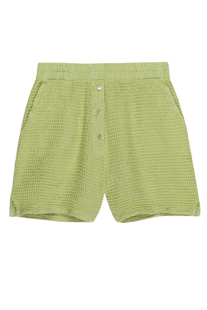 Picture of Waffle Henley Short-Green