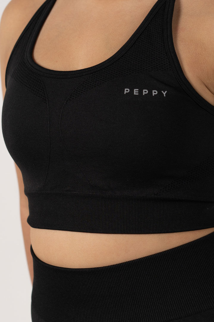 Picture of Peppy 02 Seamless Sports Bra-Black