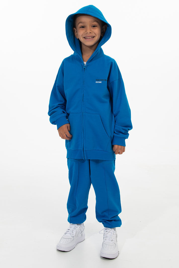 Picture of Kids Lightweight Hoodie-Blue