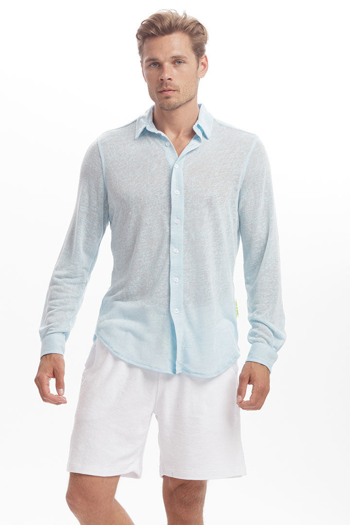Picture of Linen Shirt-Royal Blue