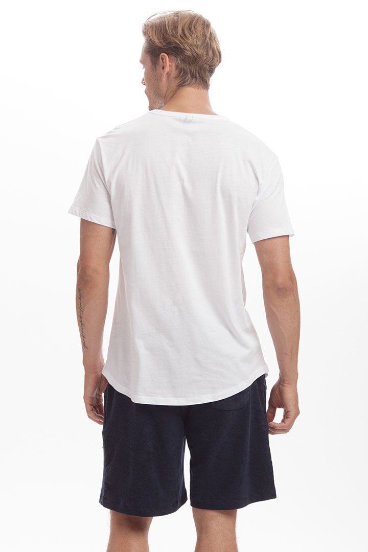 Picture of Panda Cotton T-Shirt-White