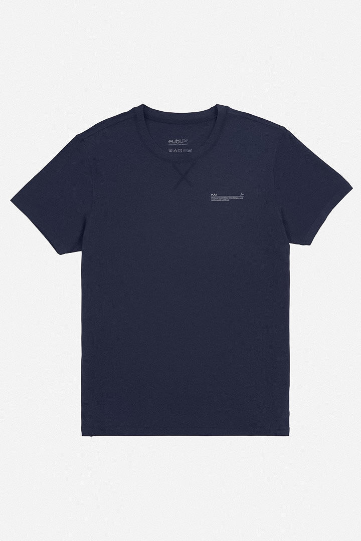 Picture of Crewneck Bamboo T-Shirt-Navy
