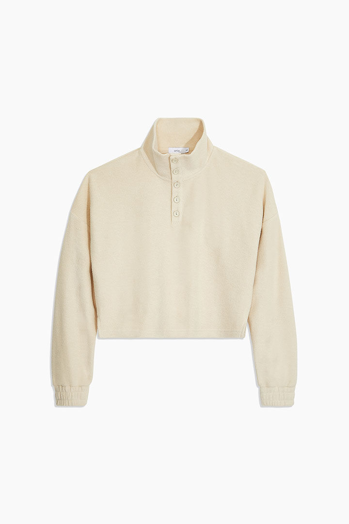 Picture of Brushed Back Terry Pullover-Birch