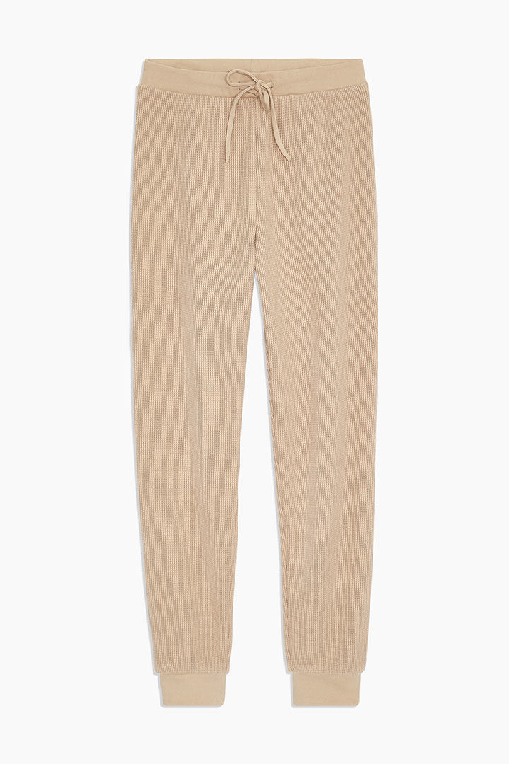 Picture of Waffle Knit Jogger-Tan