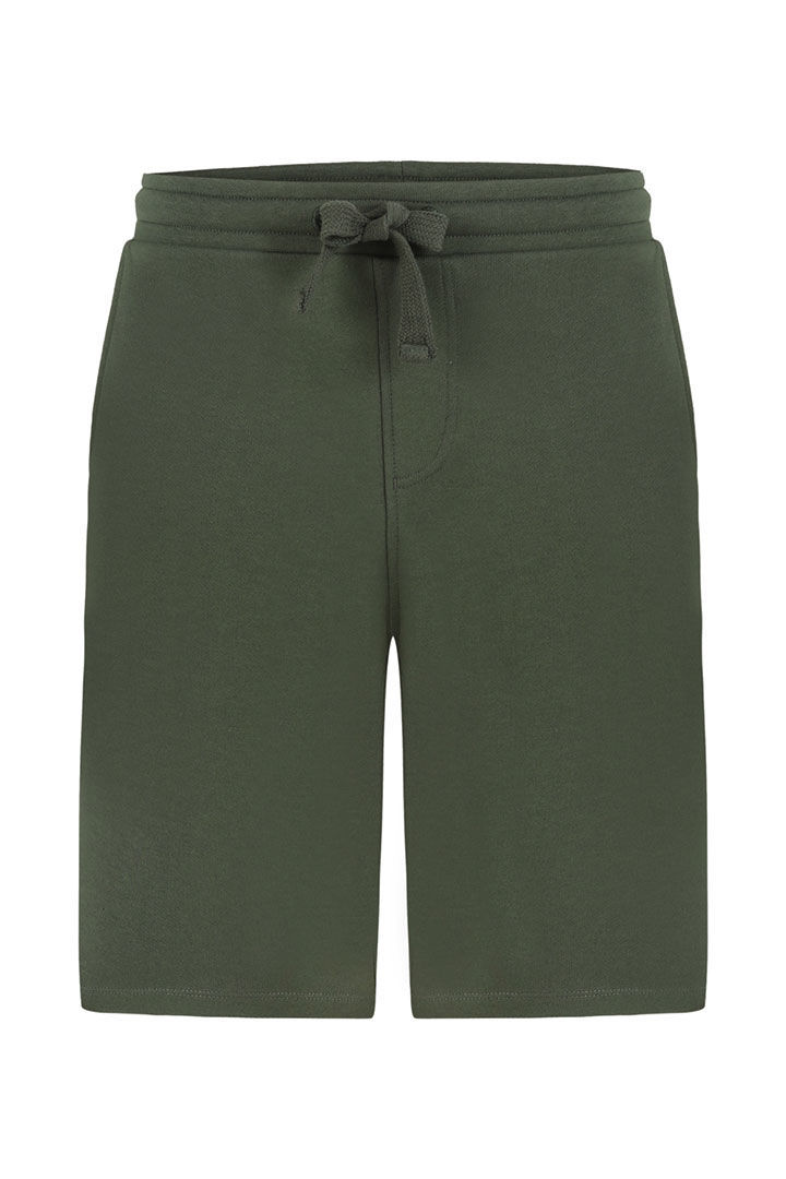 صورة Cotton Bermuda Shorts-Khaki