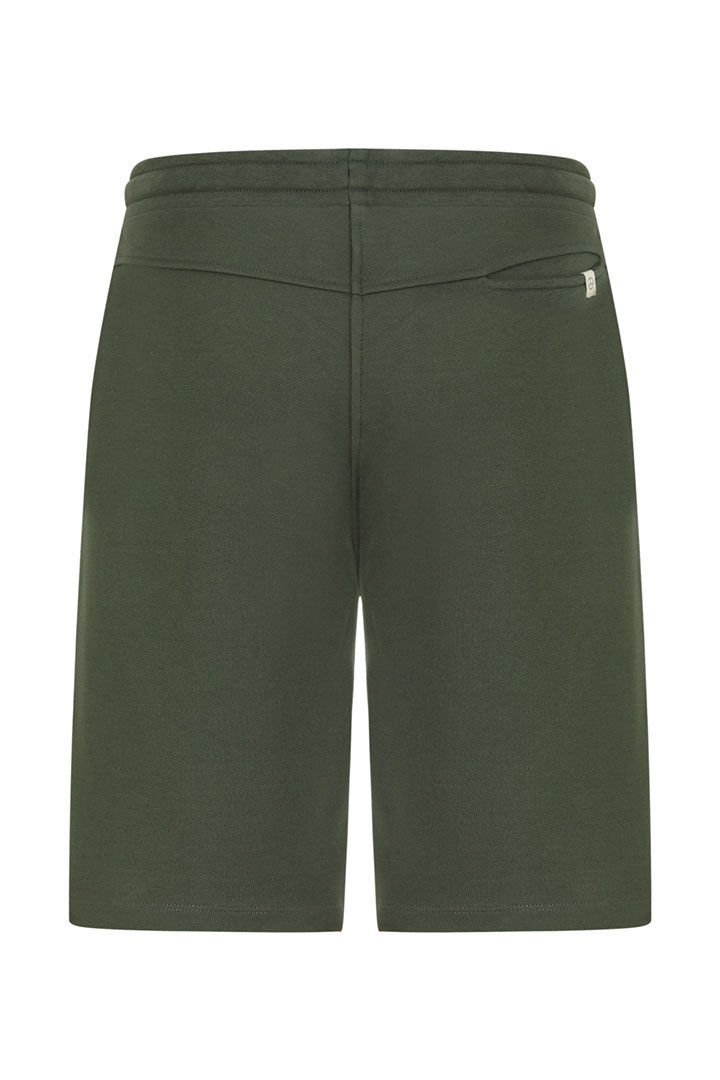 صورة Cotton Bermuda Shorts-Khaki