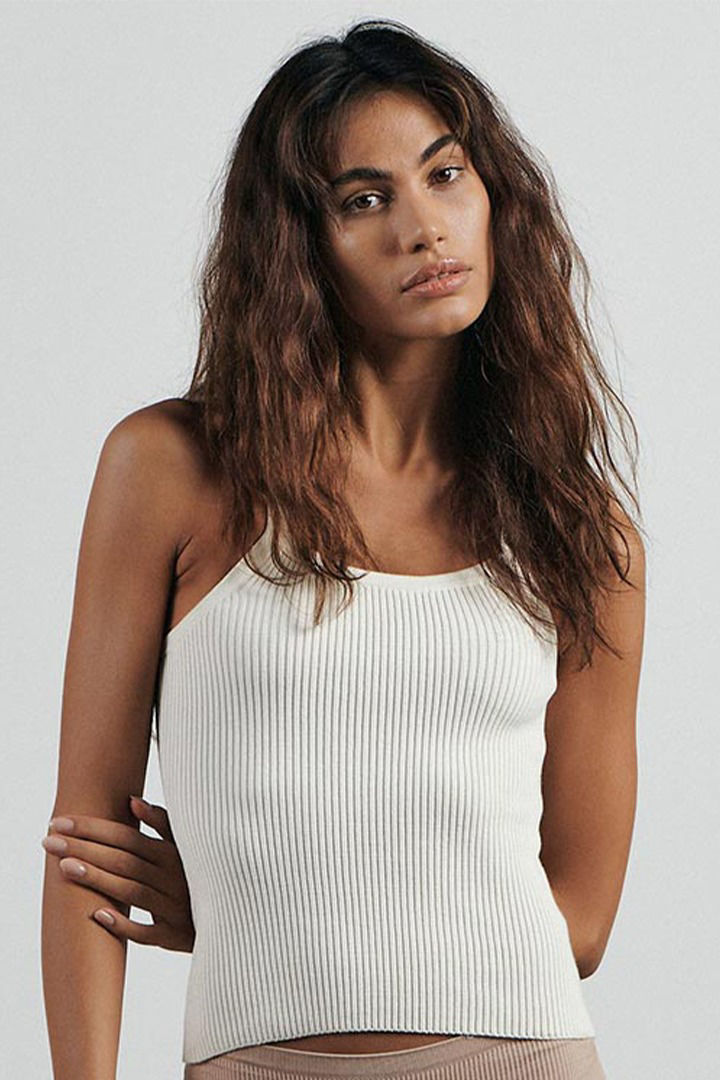 Picture of The Ribbed Knit Tank-White