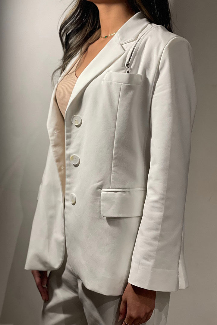 Picture of Cut Out Blazer-White