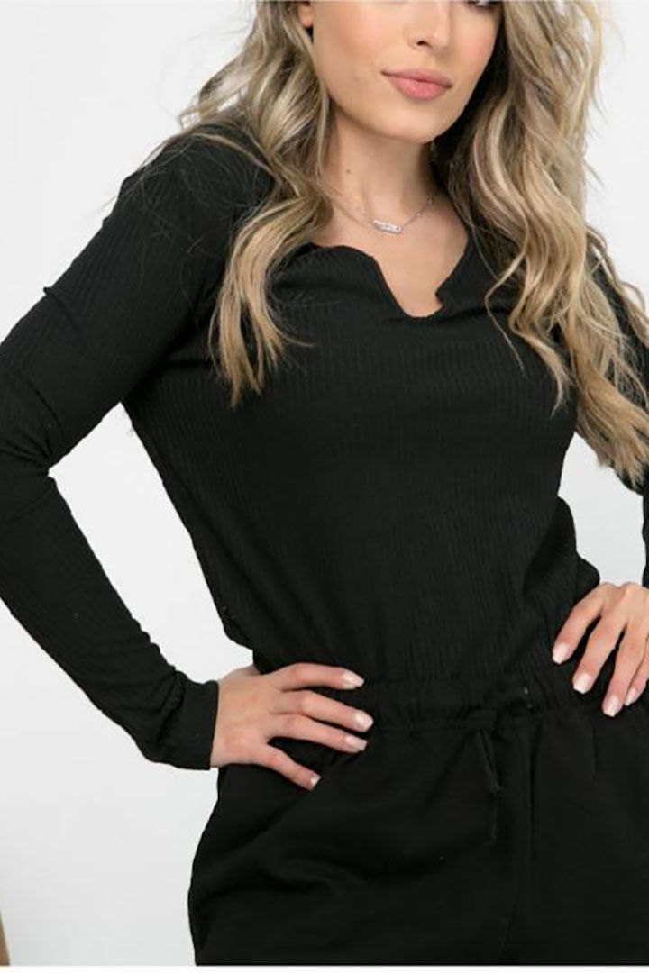 Picture of Stoffaco Lounge Top- Black