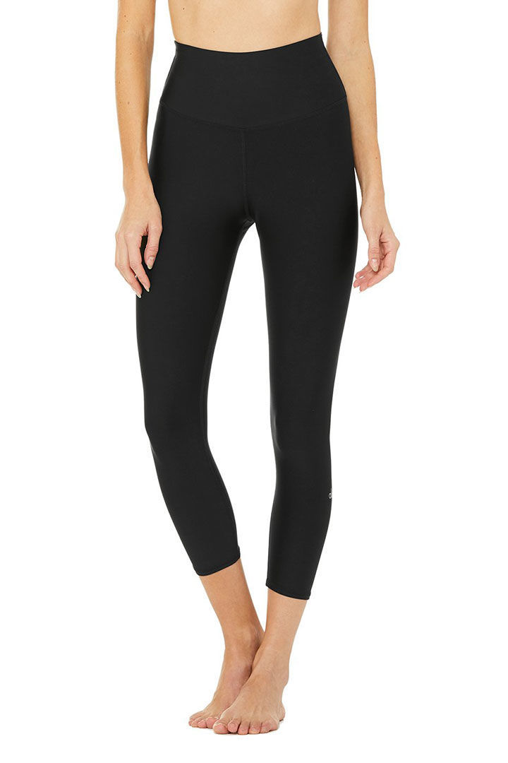 Picture of High Waist Airlift Capri-Black