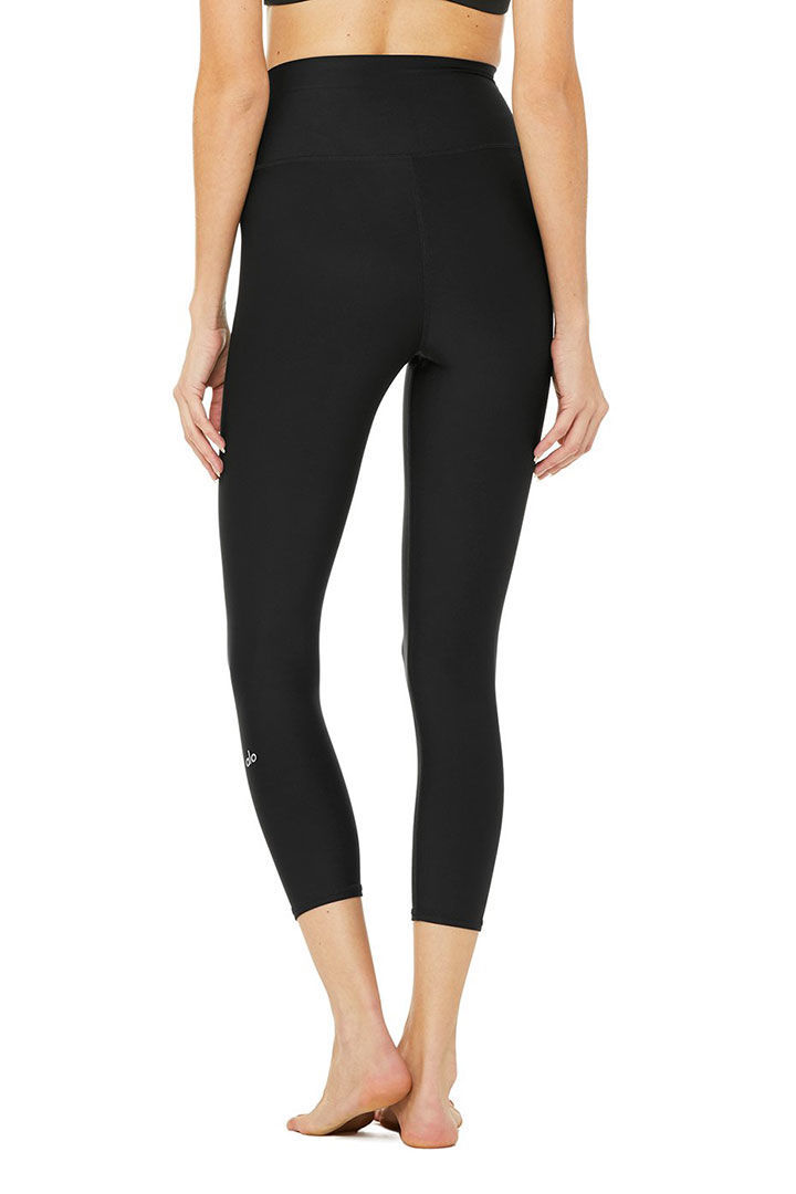 Picture of High Waist Airlift Capri-Black