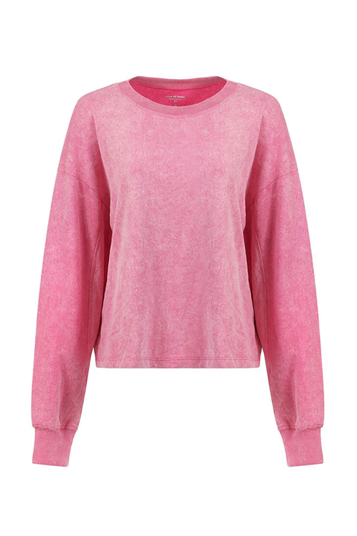 صورة Collegiate Sweatshirt-Washed Pink