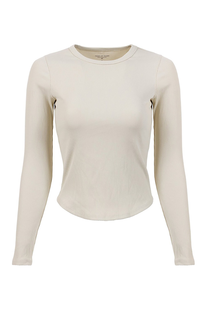 Picture of Long Sleeve Ribbed-Bone
