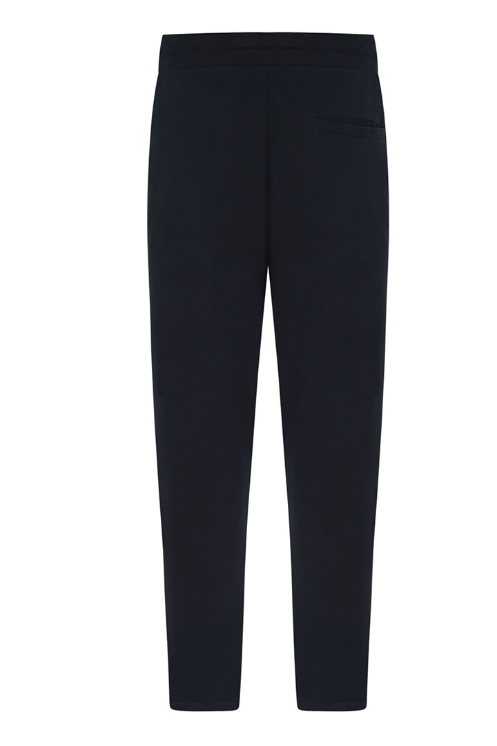 Picture of Knitted Elastic Waist Trackpants-Navy