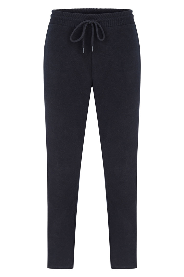 Picture of Knitted Sweatpants-Navy Melange
