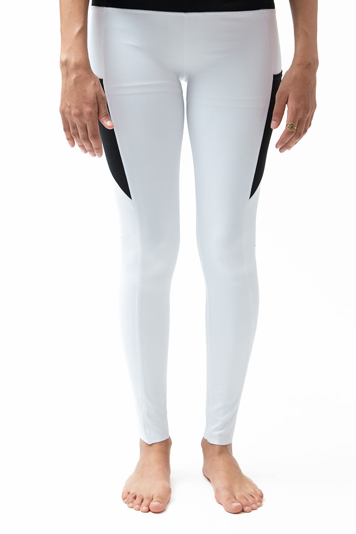 Picture of Women Leggings-White with Black