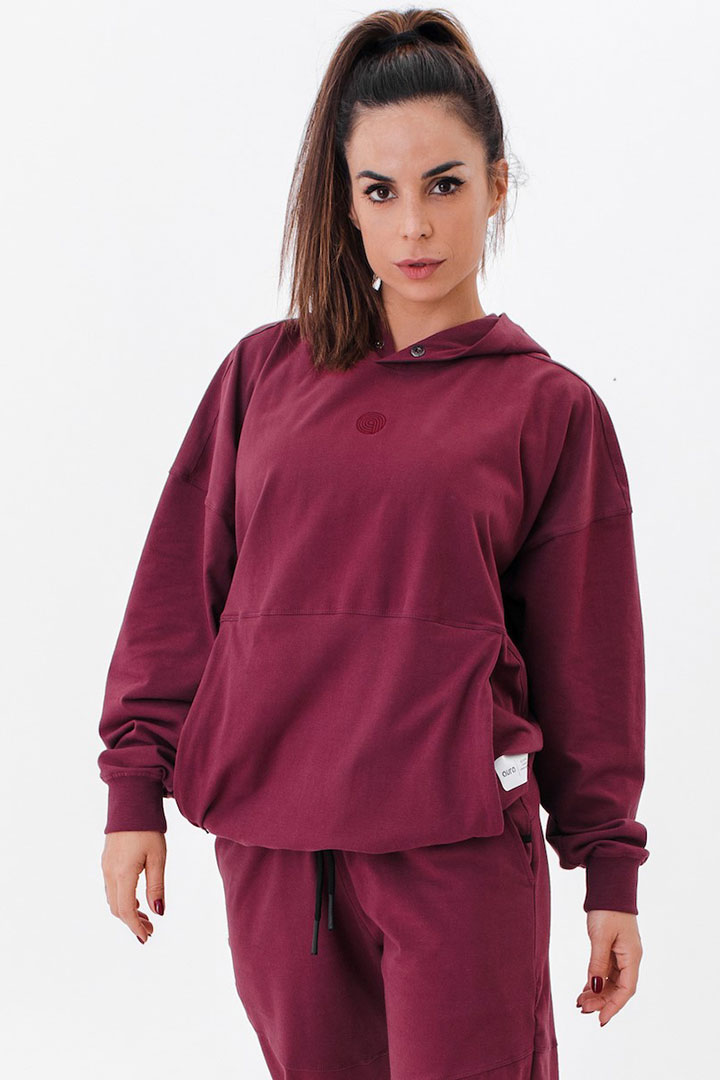 Picture of XY Hoodie Unisex-Burgundy