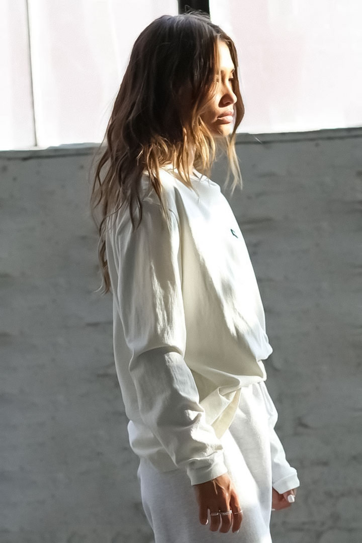 Picture of Classic Oversized Long Sleeve-Off White Cotton