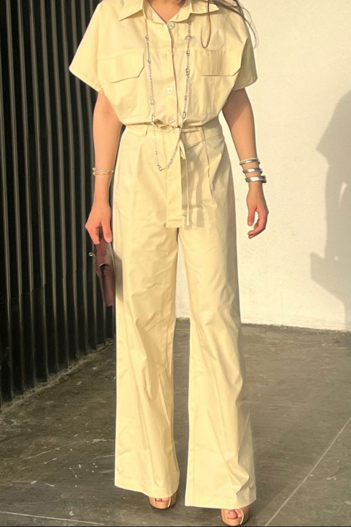 Picture of Jump Suit-Beige 