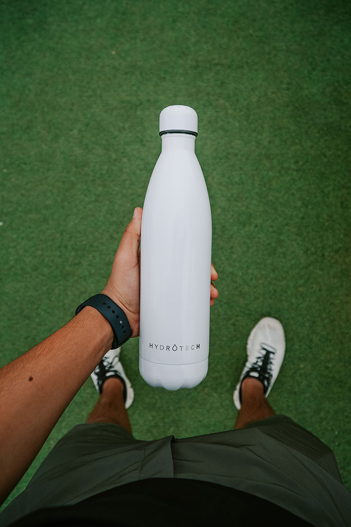 صورة Sporty Storage Water Bottle -White