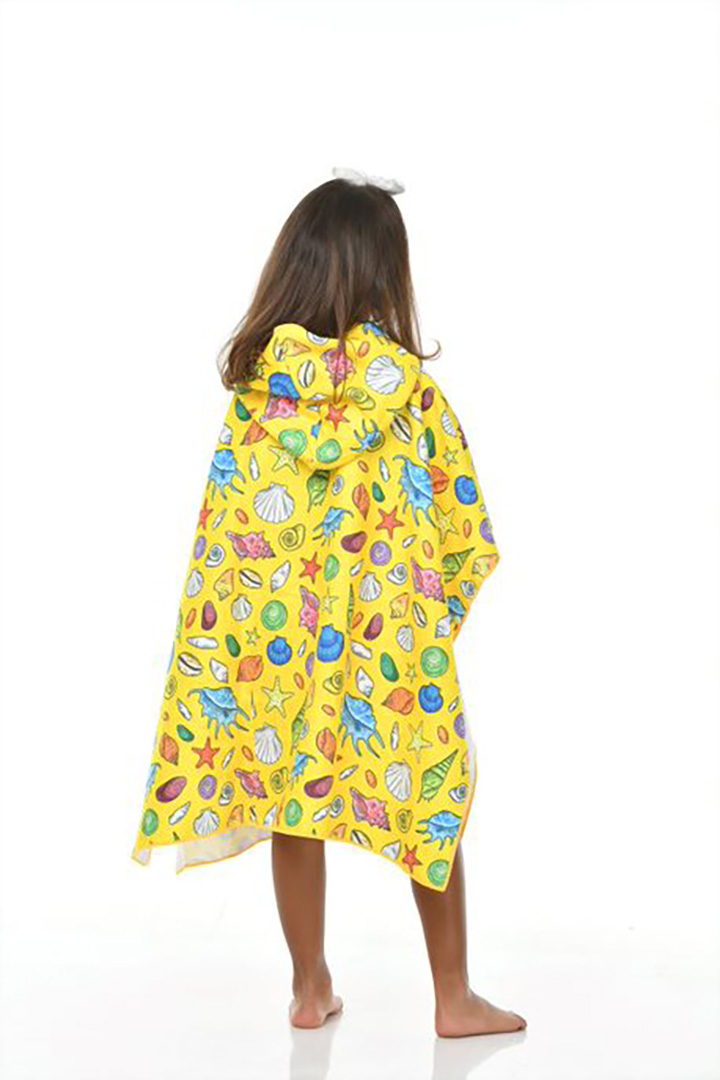 Picture of Kids Beach Towel Yellow Shells-Large