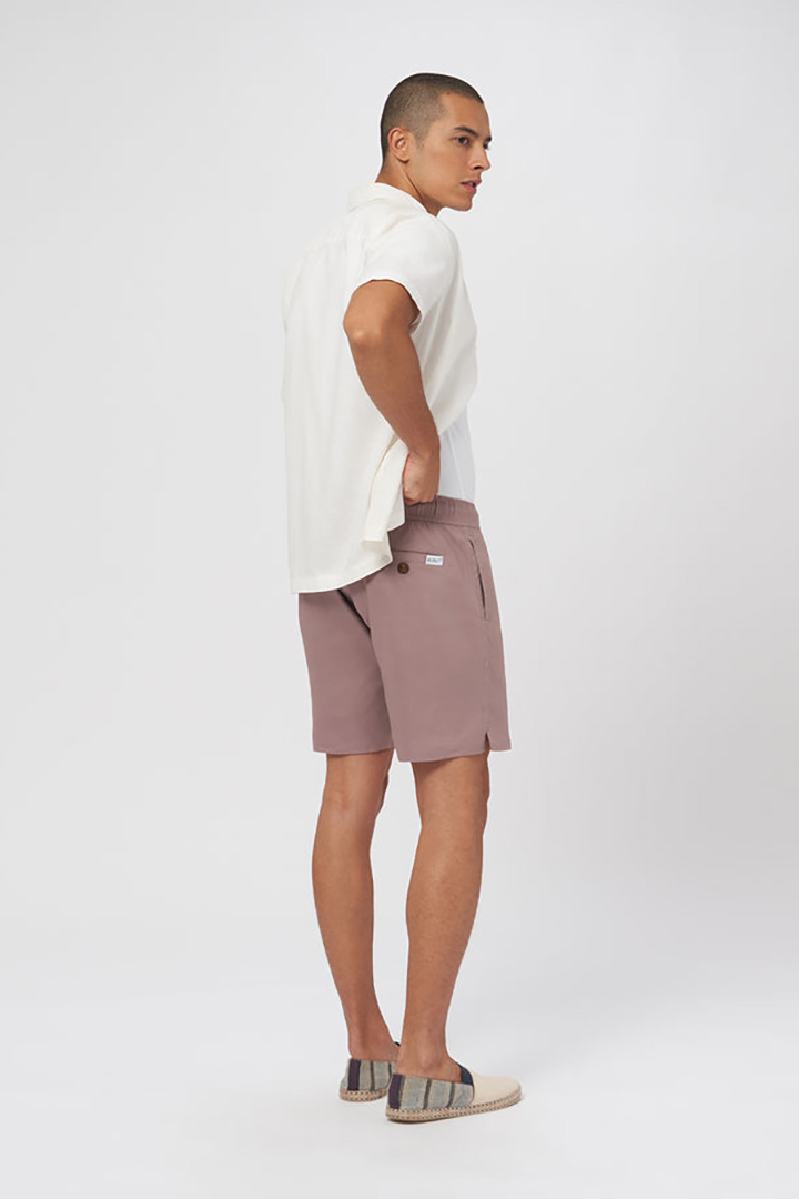 صورة Linen Easy Shorts-Mauve Pink