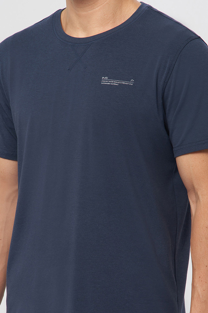 Picture of Crewneck Bamboo T-Shirt-Navy