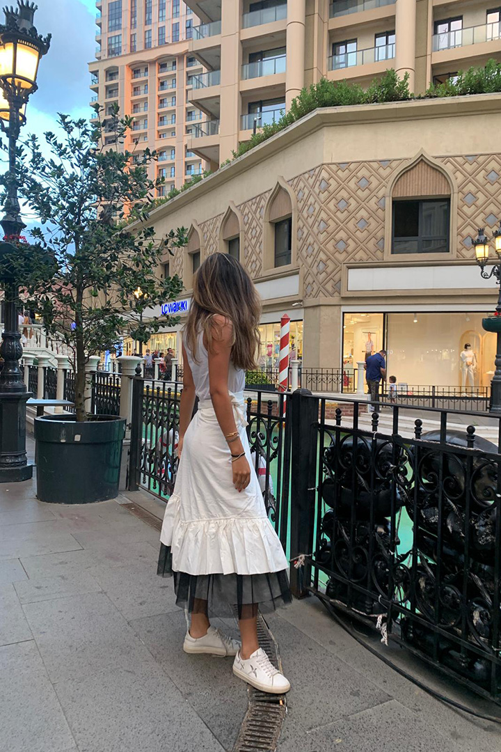 صورة Latino Skirt-White