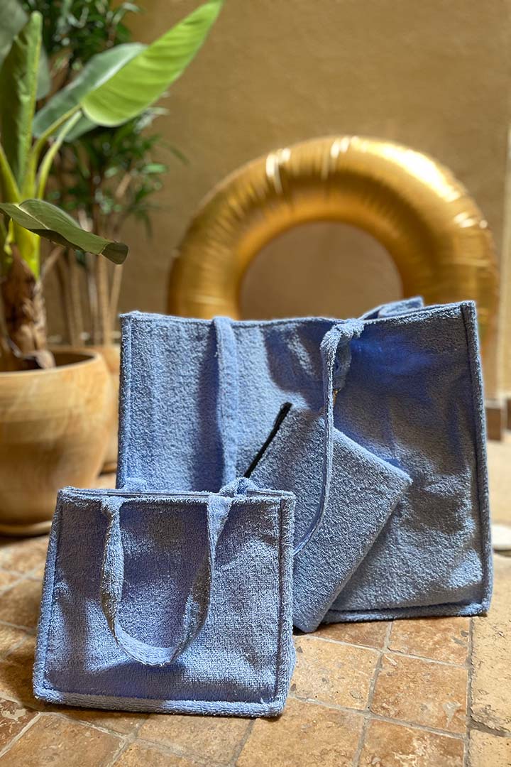 صورة Triple Towel Bag Set - Blue