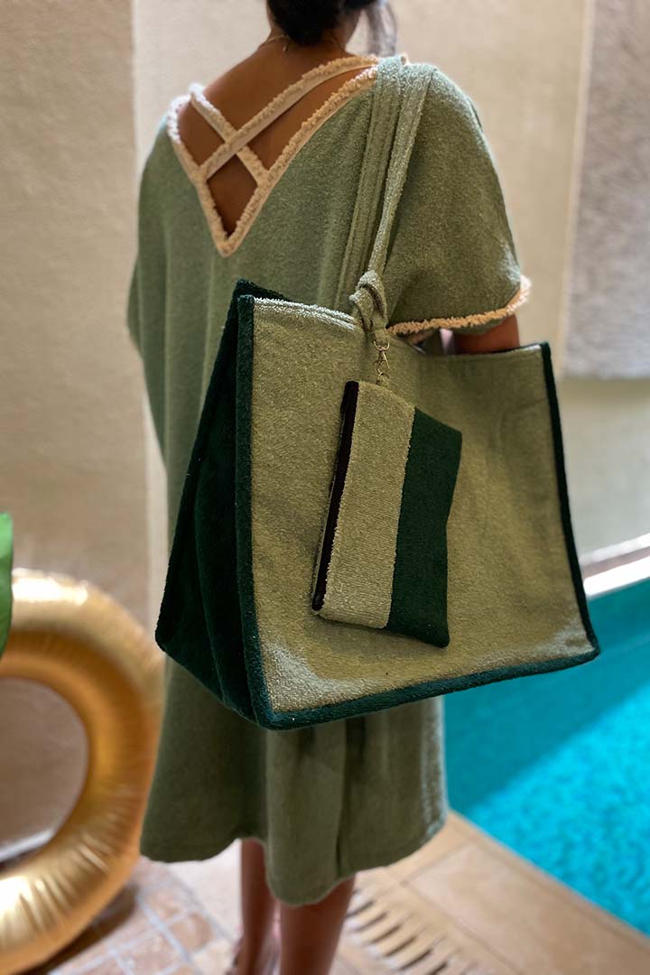 صورة Triple Towel Bag Set - Green