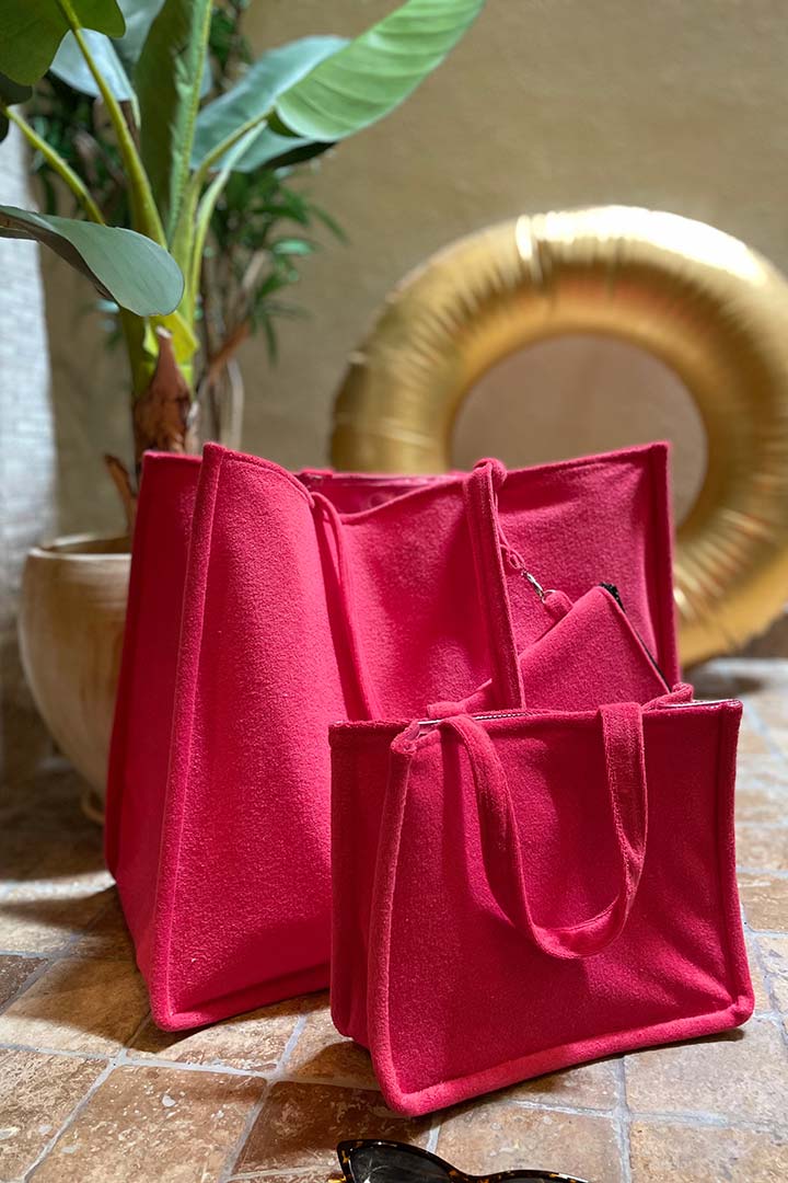 Picture of Triple Towel Bag Set - Pink