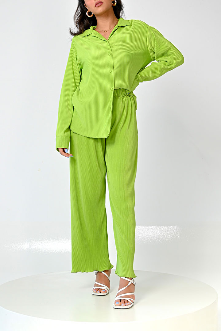 Picture of Summer Pleated Set-1 Green