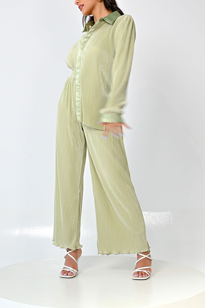 Picture of Summer Pleated Set-2 Green