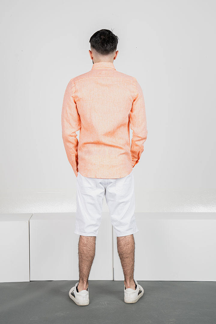 صورة Stoffaco Linen Shirt -Orange