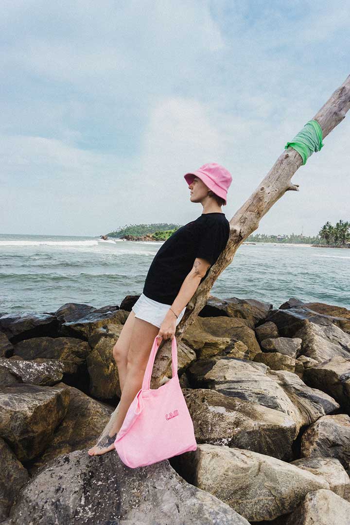 Picture of Towel Bucket Hat-Pink