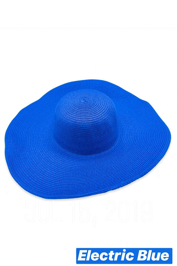 صورة Classic Beach Hat-Electric Blue 