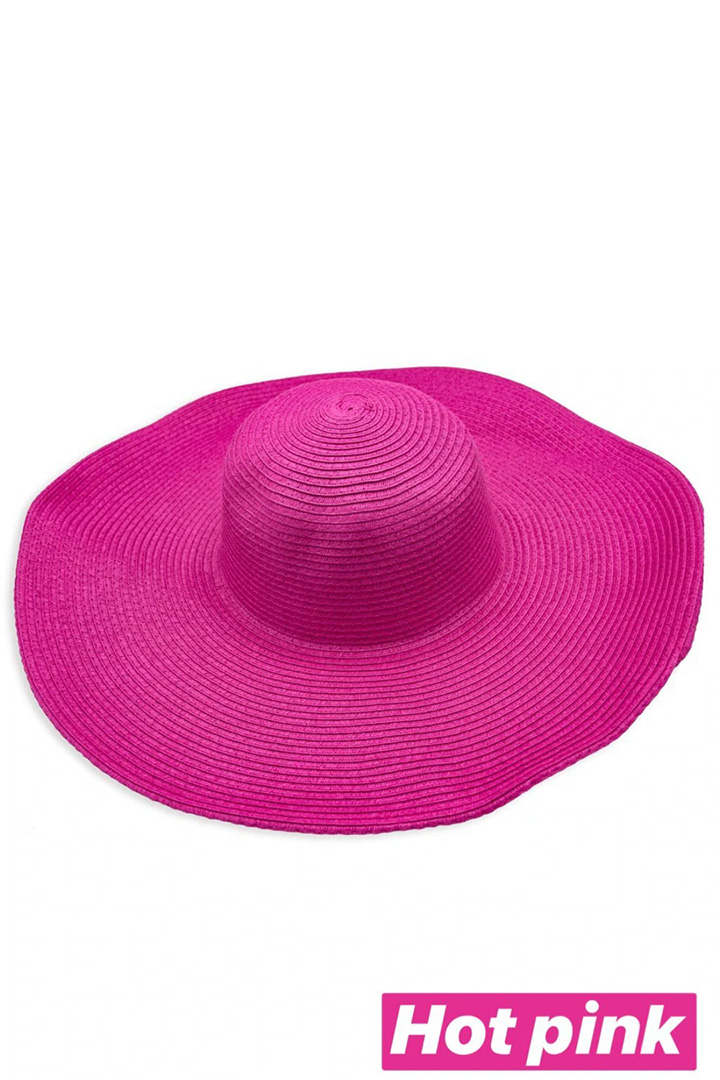 صورة Classic Beach Hat-Hot Pink