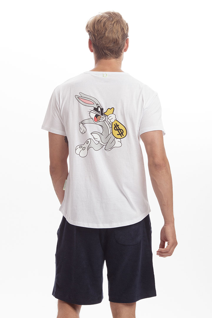 Picture of Big Bunny Cotton T-Shirt-White