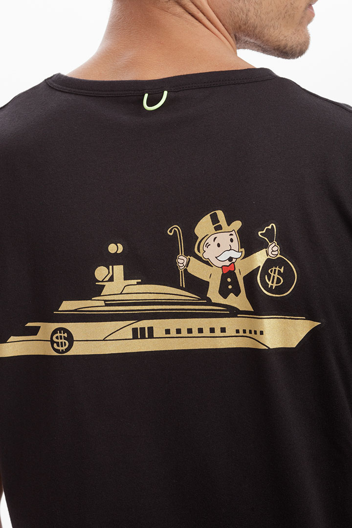 Picture of Big Yacht Cotton T-Shirt -Black