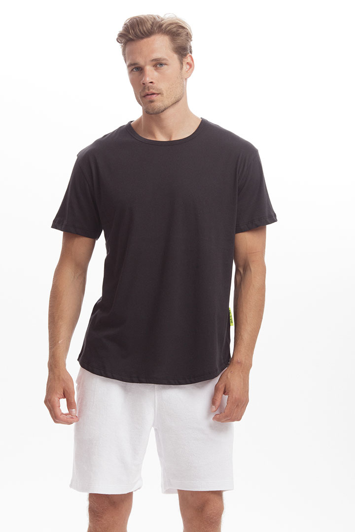 صورة Big Yacht Cotton T-Shirt -Black
