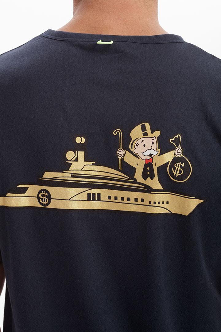 Picture of Big Yacht Cotton T-Shirt- Navy Blue